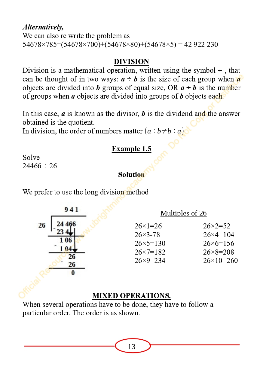 Complete Grade 7 Mathematics Notes (Advantage Plus Mathematics) - Image 9