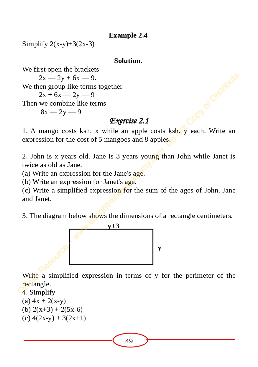 Complete Grade 7 Mathematics Notes (Advantage Plus Mathematics) - Image 4