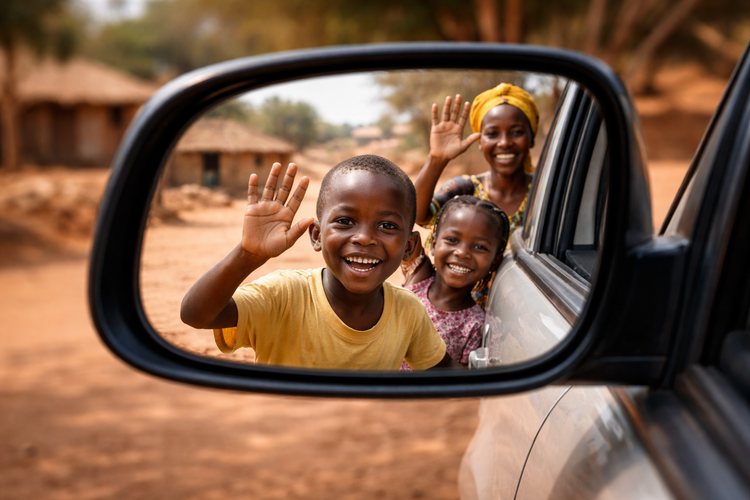 Convex mirror as a driving mirror