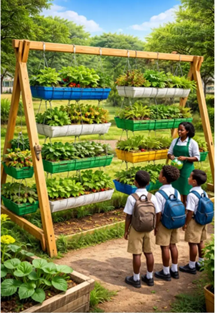 Floating gardens used for agriculture on water